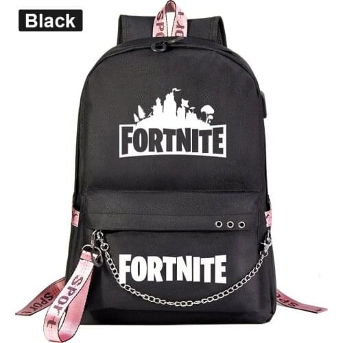Games Fortnite Backpack For Teenagers Black Capacity Schoolbag For Boys and Girls Casual Travel Mochila Escolar