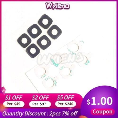 Wyieno 2Pcs/Lot G530 Real Camera Glass Lens For Samsung Grand Prime G531 Back Rear Camera Lens With Glue Tracking