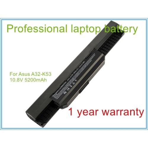 10.8V 5200mAh Battery A32-K53 for A42-K53 A41-K53 A31-K53 A43 A53 A54 A83 K43 K53 K53S P43 P53 X43 X44 X53 X54 X84 P43JC