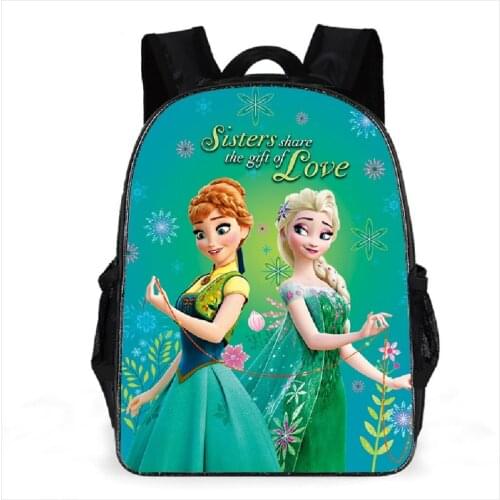 11/13/16 inch Frozen Printing Satchel Laptop Rucksack Backpack Student School Shoulder Bag Pencil Bag Teenager Travel
