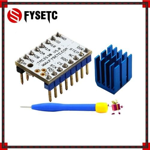 6pcs TMC2130 V1.0 Step Motor Mute Driver Stepstick Power Tube Built-in Driver Current 1.4A Peak Current 2.5A VS TMC2100 TMC2208