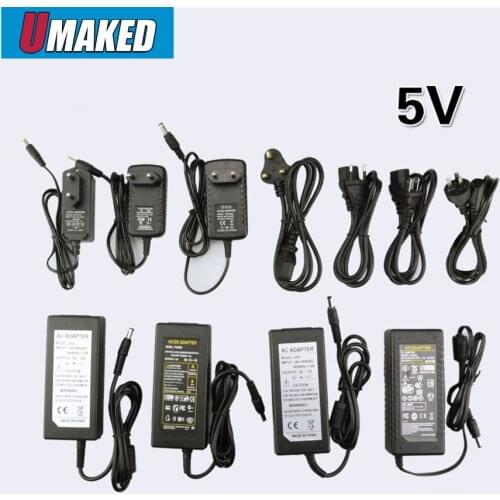 5V LED Power Supply 1A/2A/3A/6A/8A/10A Switching Adapter for WS2812B WS2811 SK6812 LPD8806 WS2801 LED Strip Light