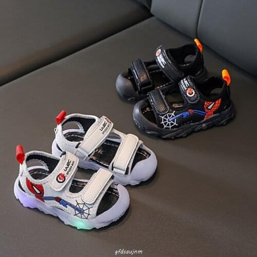 2021 Summer Disney spiderman Girls Boys Shoes Hot Sales Fashion Kids Sneakers Lovely Cute Children Sandals