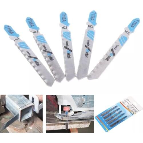 5Pcs T118A Jig Saw Blade Reciprocating Saw T-Shank Blade Wood Cutting For Makita Dewalt Bosch Metabo Milwaukee Woodworking Tool
