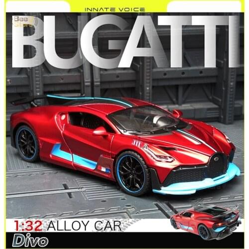 ZK50 1:32 Alloy Car Model Sports Car Diecast Sound Super Race Sound and Light Recovery Hot Car Wheel Kids Gift