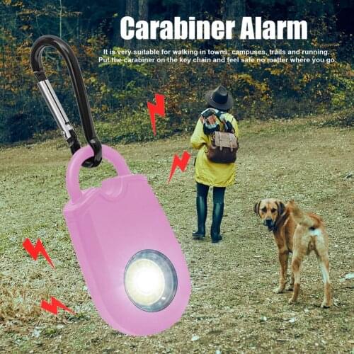Outdoor Mountaineering Girl Women Security Protect Alert Personal Safety Scream Loud Keychain Emergency Alarm Night Run