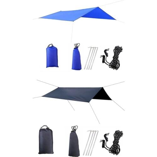 Awning Tarp Tent Shade Waterproof Windproof Garden Picnic Canopy Sunshade Outdoor Beach Camping Beach Sun Shelter