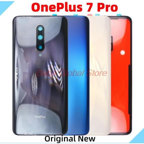 Original Battery Cover For OnePlus 7 Pro Glass Back Cover Replace Housing Case for 1+7Pro New Rear Back Housing