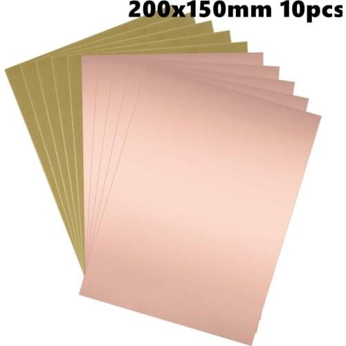 200x150mm Single-Sided Copper Clad Laminate PCB Circuit Board FR4 1.5mm Thickness DIY Prototyping PCB Board 10pcs