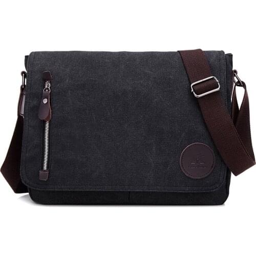 Casual Cover Shoulder Bags Envelope male File work bag Retro Vintage Canvas Briefcase Men Business office Crossbody bags