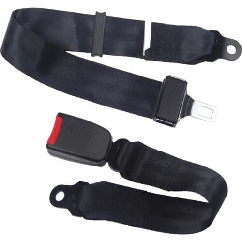 High Quality Safety Two Point Adjustable Belt black Universal Car Vehicle Belt Extension Extender Strap