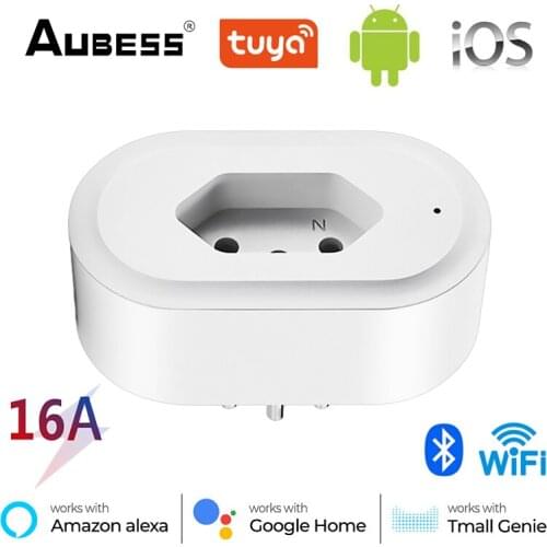 16A Brazil Smart Socket Wifi Smart Plug Tuya Smart Home Power Monitor Remote Voice Timer Control Work With Alexa Google Home