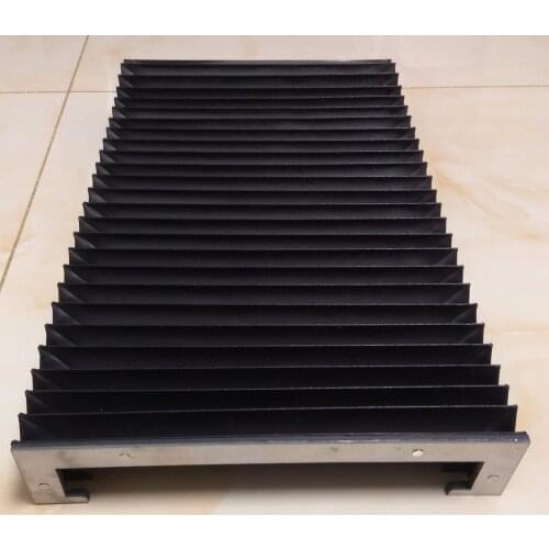 BFS4 Solid way cover protection bellows for cnc machine, steel end frames, Width277mm x height 58mm x Lmax800mm
