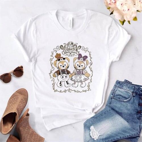 Women T-shirt Duffy Disney Bear Tshirt Summer Funny Design Top Casual Couple Tees Harajuku Girl T Shirt Dropship