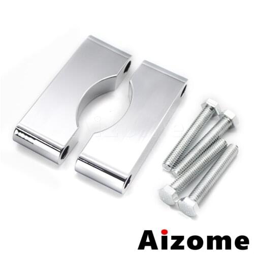 1.25" Motorcycle Front Fender Spacer For Harley Touring Fit 5.5" wide 21" Wheel Aluminum Chrome Motorcylce Front Fender Hardware