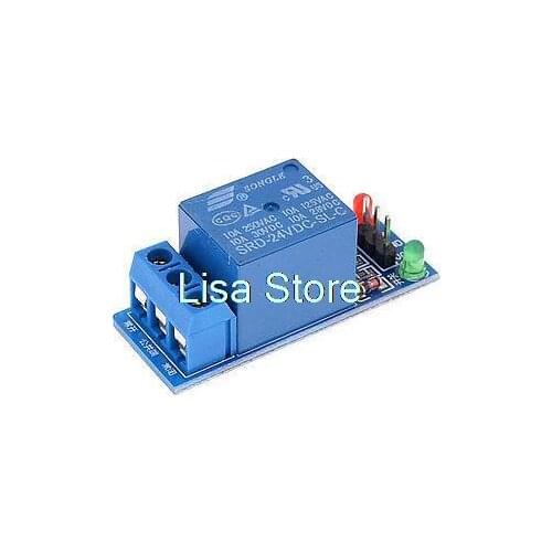 1-Channel DC 24V Coil 10A High Level Trigger Power Relay Module Board
