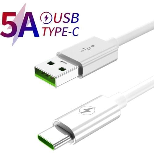 1M 2M 5A USB Type C Data Cable 40W Mobile Phone Fast Charging Charger Cord For Samsung S20 S10 Huawei Xiaomi Redmi Macbook