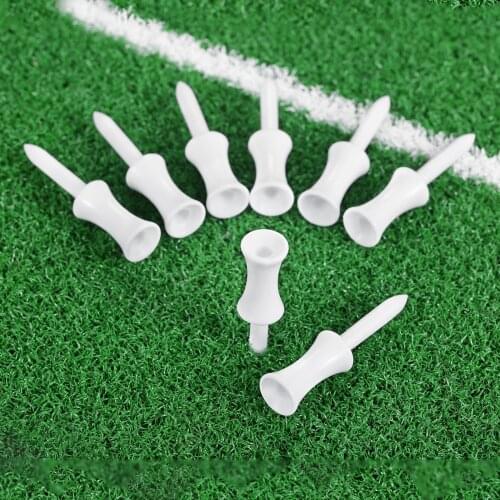 100pcs /Pack Plastic Step Down Golf Tees Graduated Castle Golf Tee Height Control 54mm Whits Golf Accessories Sports Club Tees