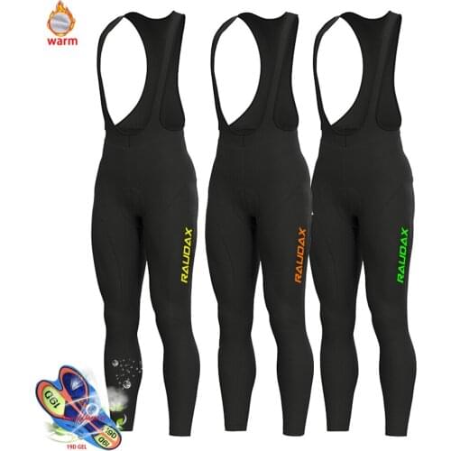 2021 Cycling Pants Pro Team Winter Fleece Cycling Clothing MTB Cycling Bib Pants Ropa Ciclismo Triathlon Pants
