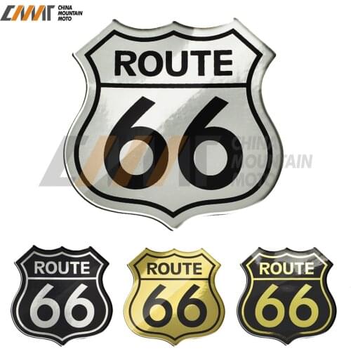3D Motorcycle Decal America US Route 66 Sticker Case for Harley Touring Electra Road Glide King BMW GS S1000 Indian Stickers