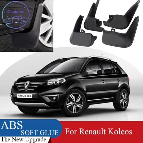 4pcs ABS Front & Rear Fender Protector For Renault Koleos 2009-2019 Car Mud Flaps Splash Guard Mudguard Mudflaps