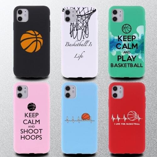 Anime Cool Basketball Soft TPU Phone Cover For iPhone 11 12 Pro Max Mini XS XR X 7 8P Shockproof Colorful Phone Case Shell