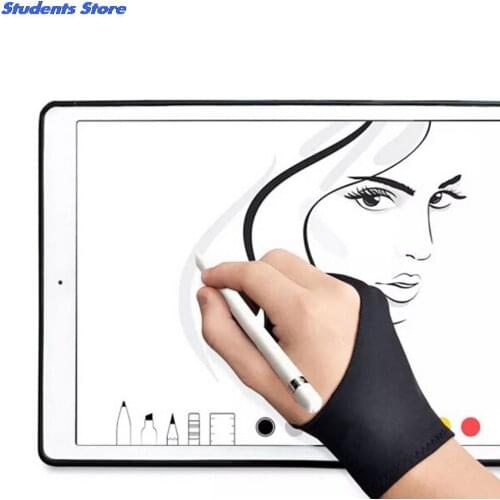 2 Finger Anti-fouling Glove,both For Right And Left Hand Artist Drawing For Any Graphics Drawing Tablet Black HOT SALE