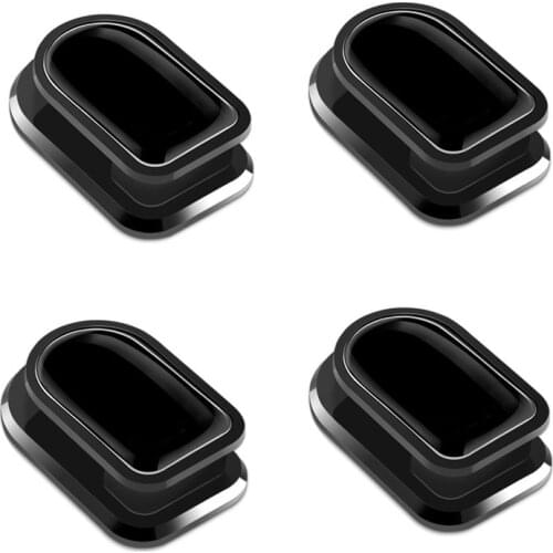 1/4Pcs Car Hooks Organizer Storage for USB Cable Headphone Key Storage Home Self Adhesive Wall Hook Hanger Auto Fastener Clip