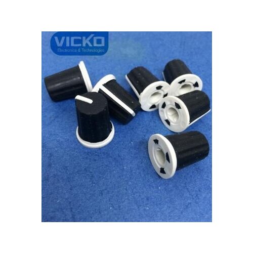 Black rubber knob cap diameter 16*19 16*19mm 16x19mm 16MMX19MM half shaft with indicator: 0 degrees