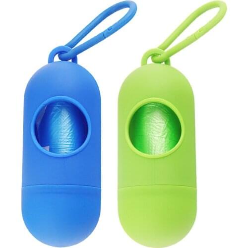 Dog Poop Bag Dispenser Safe Non-toxic Garbage Holder with a Roll Garbage Bags Dog Products Pets Clean Accessories