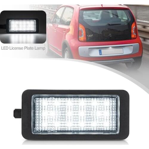 For VW up! E-up Skoda Citigo E-Citigo Canbus No Error LED License Number Plate Light Seat Mii E-Mii 14-21 OEM#1S0943021