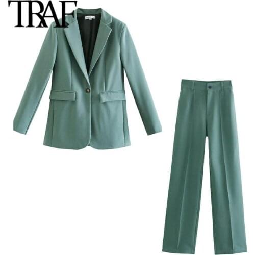 FAKUNTN Women's Trouser Suits Two