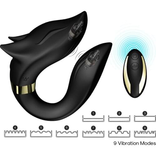 G-spot Couples Vibrator 2*9 Mode Prostate Anal Dildo Vibrator Dual Heads Sex Toy For Vibration For Women Vibrating Eggs Sex Toys