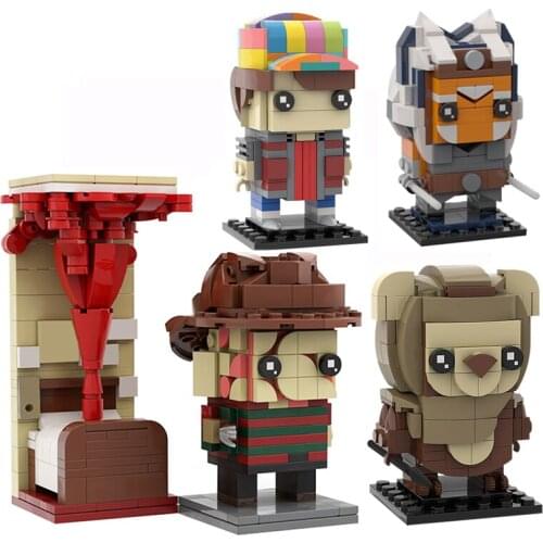 MOC-46943 Classic Horror Movie Killers-Brickheadzs Building Blocks Model Diy Educational Collection Toys Childrens Gifts