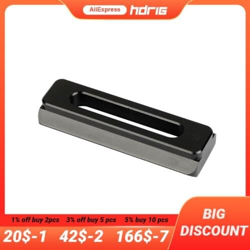 HDRIG Standard 60mm NATO Rail Quick Release Bar 1/4"-20 Thread Screw for Black Magic Camera Accessories