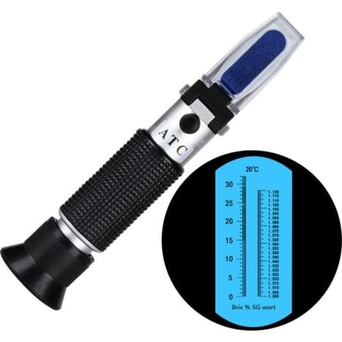 Sugar Meter Sugar Tester 0-32% Brix Meter 1 Set Bee Rearing Portable hand held refractometer Beekeeping Tools Honey Detection