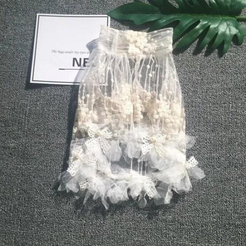 Lace Dog Shirt Summer Dog Clothing Costume Puppy Yorkshire Cat Pomeranian Poodle Bichon Schnauzer Pug French Bulldog Clothes