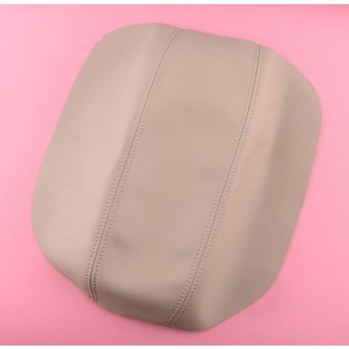 Microfiber Leather Console Center Armrest Box Lid Cover Beige Car Fit For Volvo S80 1999 2000 2001 2002 2003 2004 2005 2006