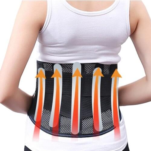 Magnetic Therapy Steel Bone Lumbar Support Belt Back Brace Posture Corrector Waist Protector Weight Loss Injury Relieve Fatigue