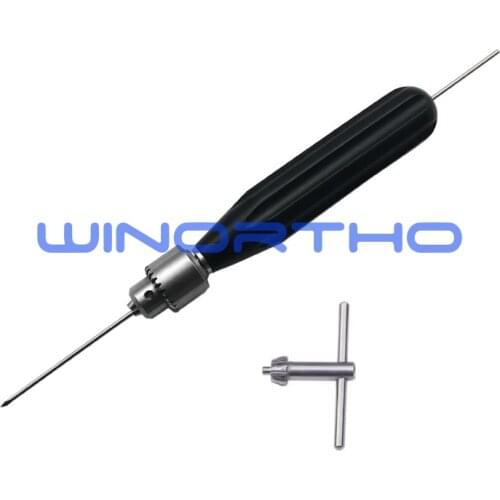 Small universal hand drill Jacobs Chuck handle Standard instrument for intramedullary pin insertion veterinary orthopedic