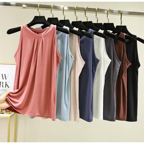 Harajuku Sleeveless Cotton Tank Tops Women Summer Clothes Debardeur Femmes Casual Loose Ladies Vest Singlets Camisole Tee Shirt