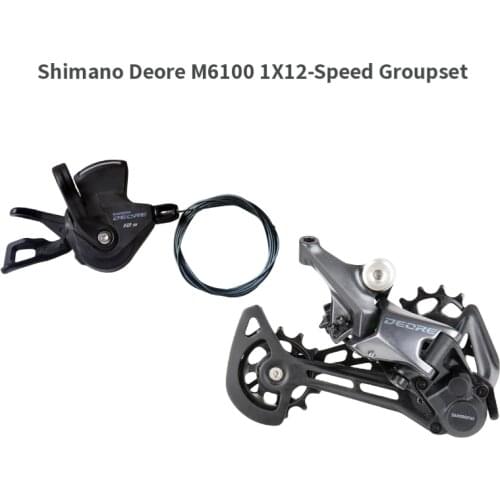 SHIMANO DEORE M6100 Groupset MTB Mountain Bike Groupset 1x12 -Speed Shift level Rear Derailleur