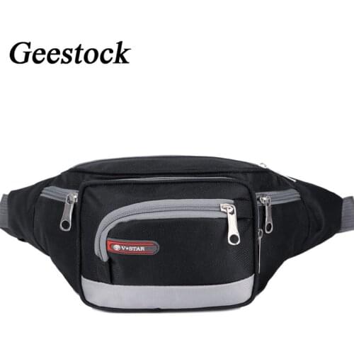 Geestock Oxford Cloth Waist Bag Outdoor Cycling Hiking Leisure Bag Waterproof Versatile Casual Wallet