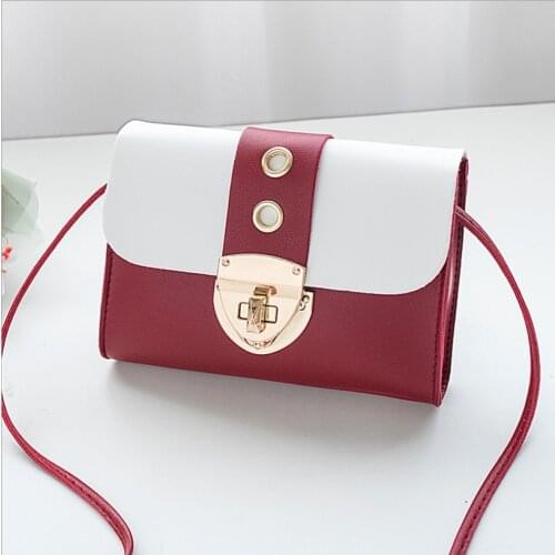 New Fashion PU Leather Crossbody Bags for Women 2019 Small Shoulder Messenger Bag Female Luxury Chain Handbags and Purses