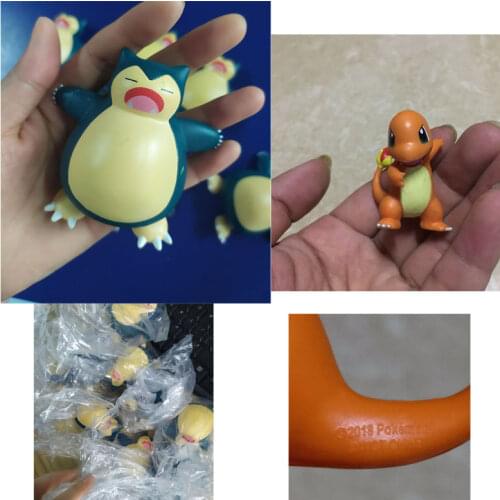 Genuine Pokemon Dolls Cartoon Charmander Snorlax PVC Action Figure Toys Anime Pocket Monster Figure Model Toys Collection Gift