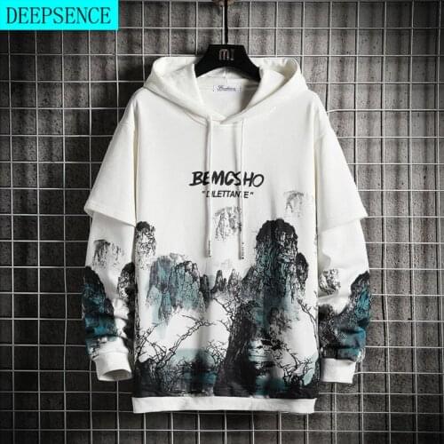 Autumn and Winter Hip-Hop Hoodies Mens New Fashion Harajuku Loose Tops Large Size Variety of V-Neck Hoodies for Men