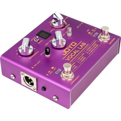Joyo R-16 Vocal Lab Vocal Reverb Vocal Effect Pedal with 9 Vocal Harmony Effects Pedal De Guitarra Reverb Pedalboard