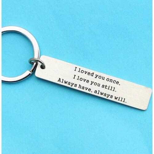 Valentines Day Gift Alloy Letter Keychain Small Love Gift Anniversary Gift for Girlfriend Boyfriend Present