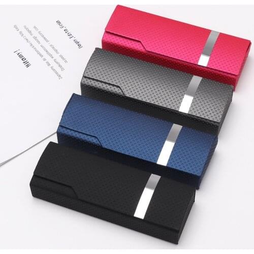 Portable Imitation Wood Grain Sunglass Box 2020 Fashion Spectacle Case For Glasses For Women Hard Handmade Square Fold Box Men