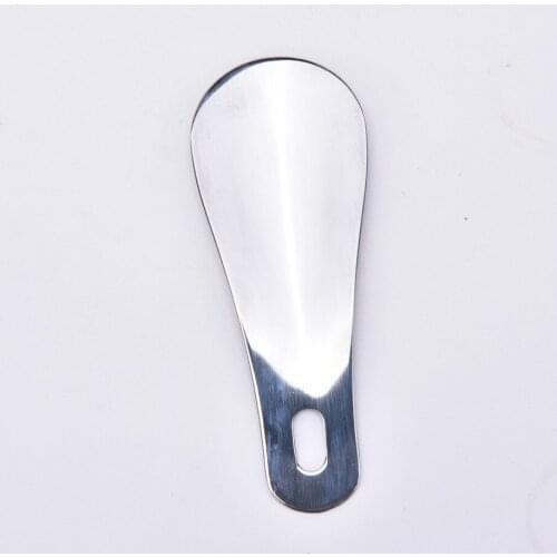 Portable Mini 10cm Shoe Horn Velishy Professional Stainless Steel Shoe Horn Long Shoespooner Spoon
